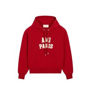 Ami Paris Men Logo Cotton Hoodie